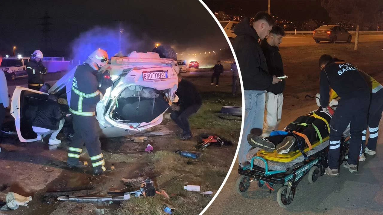 Kütahya'da aşırı hız kazaya neden oldu, 1 yaralı