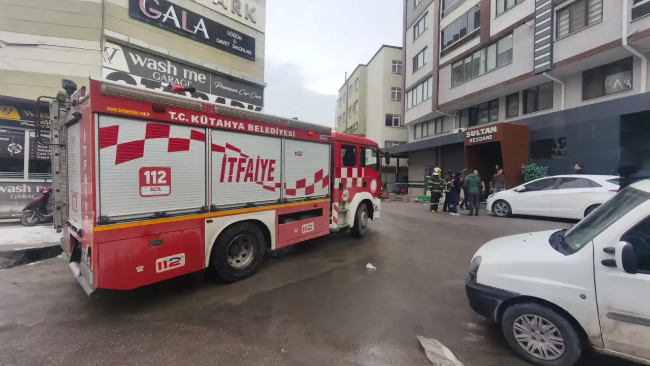 Kütahya’da işyerinde baca yangını