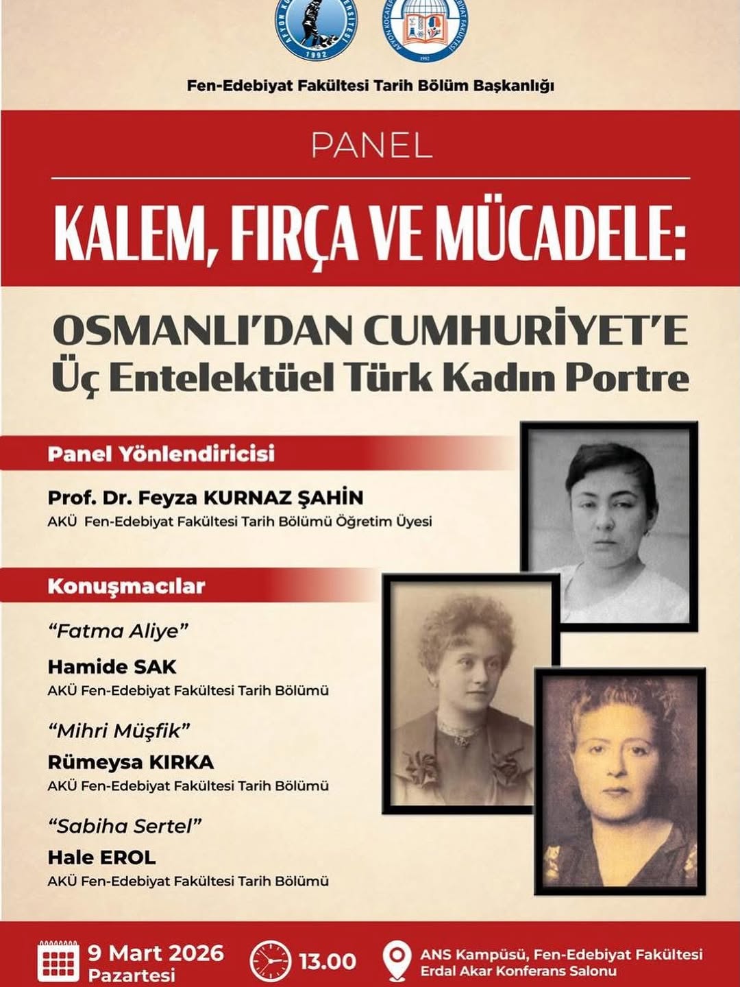 Afyon Kocatepe Üniversitesi'nden Sanat ve Mücadele Konferansı Düzenlenecek