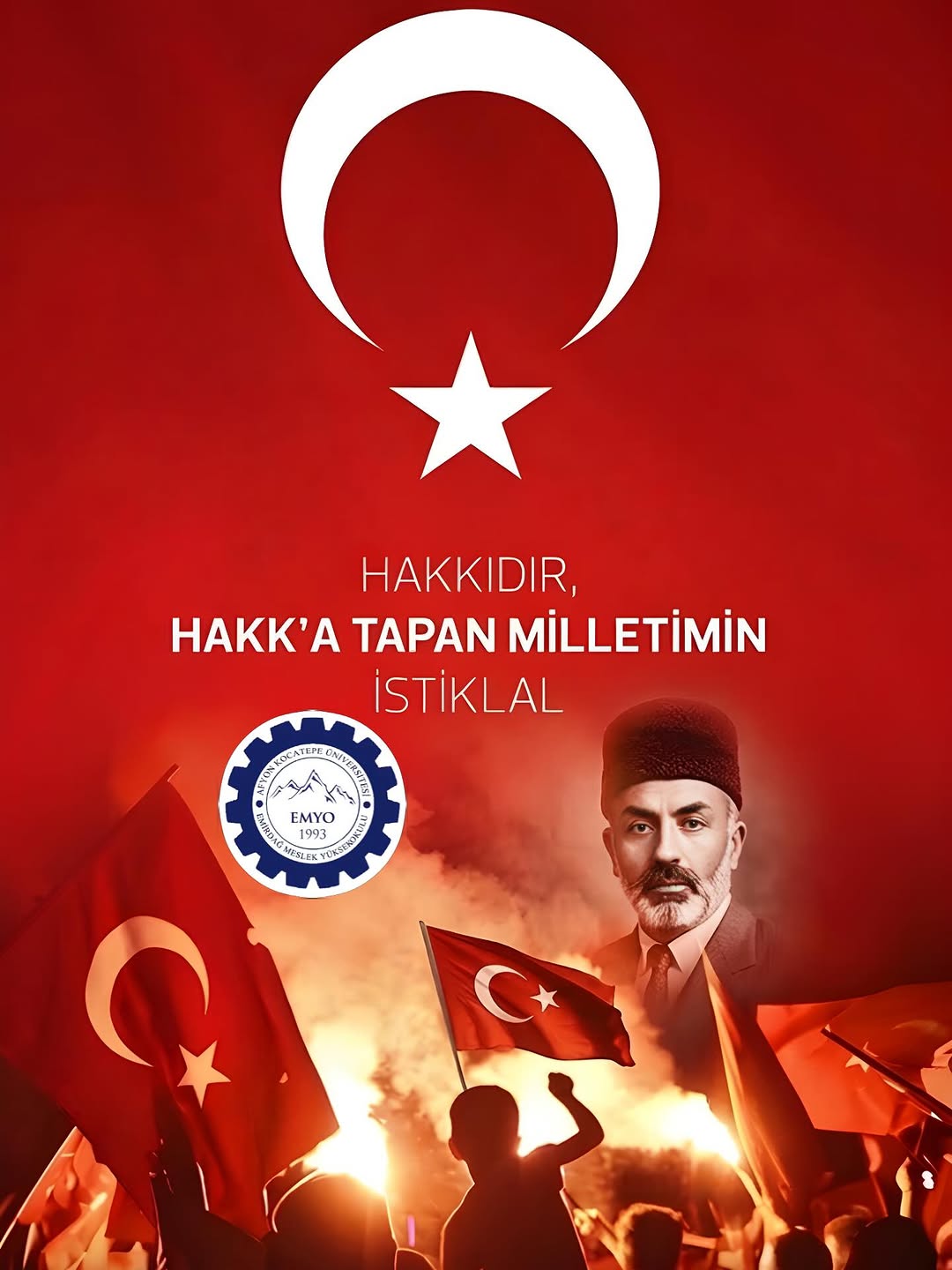 Afyon Kocatepe Üniversitesi'nin İstiklal Marşı Paylaşımı