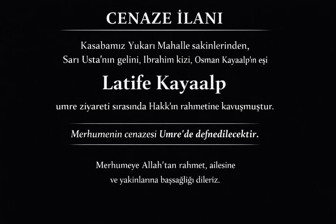 Afyonkarahisar AhmetPaşa Belediyesi'nden Başsağlığı Mesajı