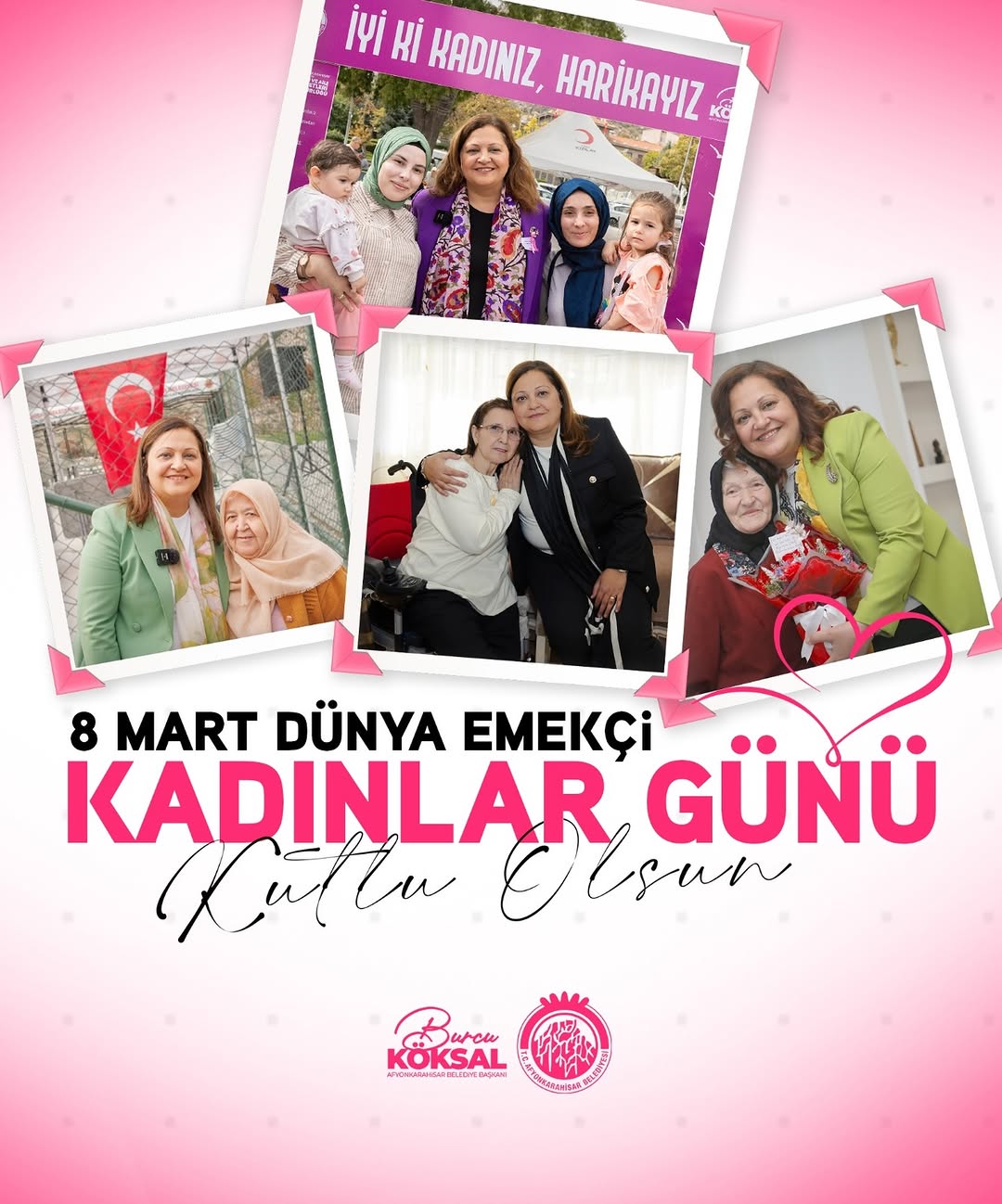 AfyonKarahisar Belediye Başkanı'ndan 8 Mart Dünya Emekçi Kadınlar Günü Mesajı