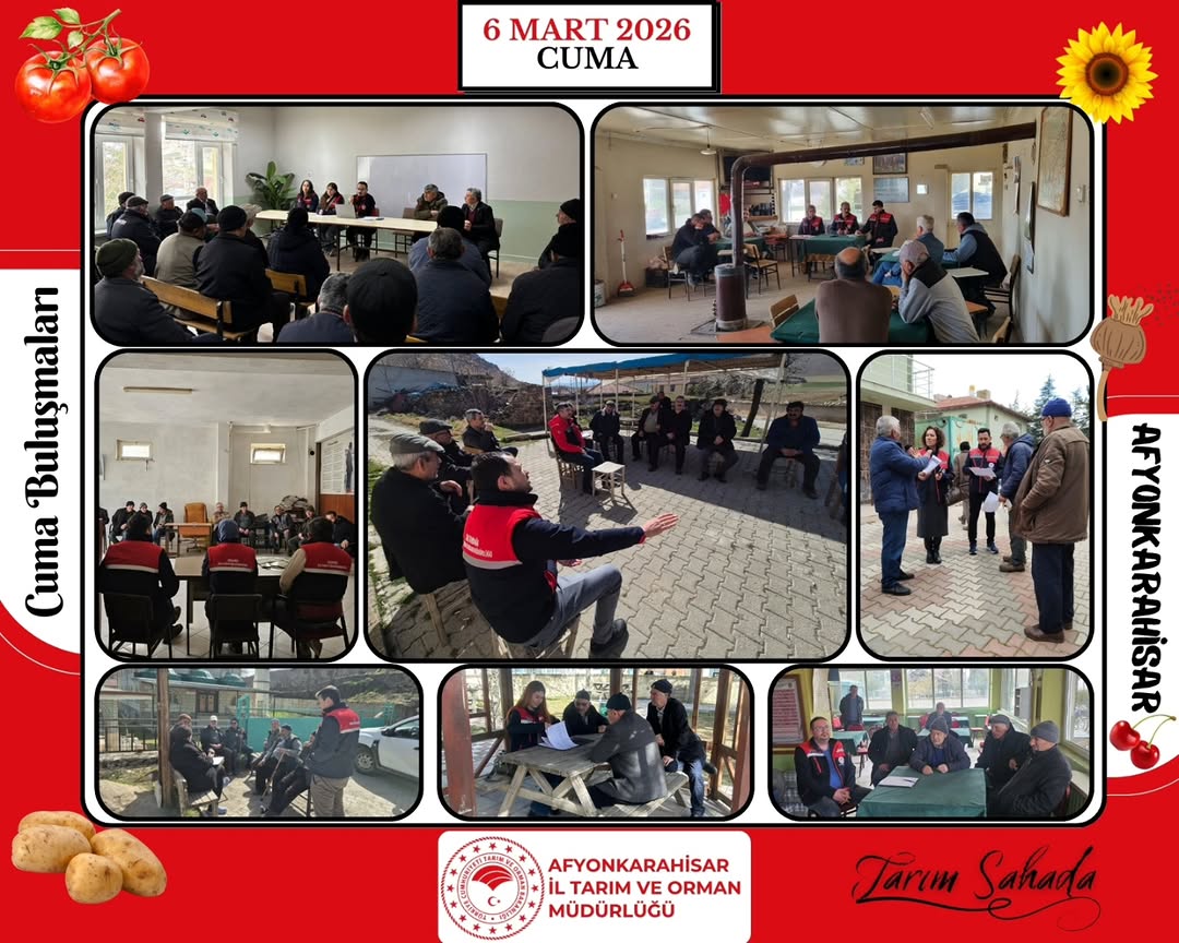 Afyonkarahisar İl Tarım Ve Orman Müdürlüğü, Cuma Buluşmaları Kapsamında Çiftçilerle Bir Araya Geliyor