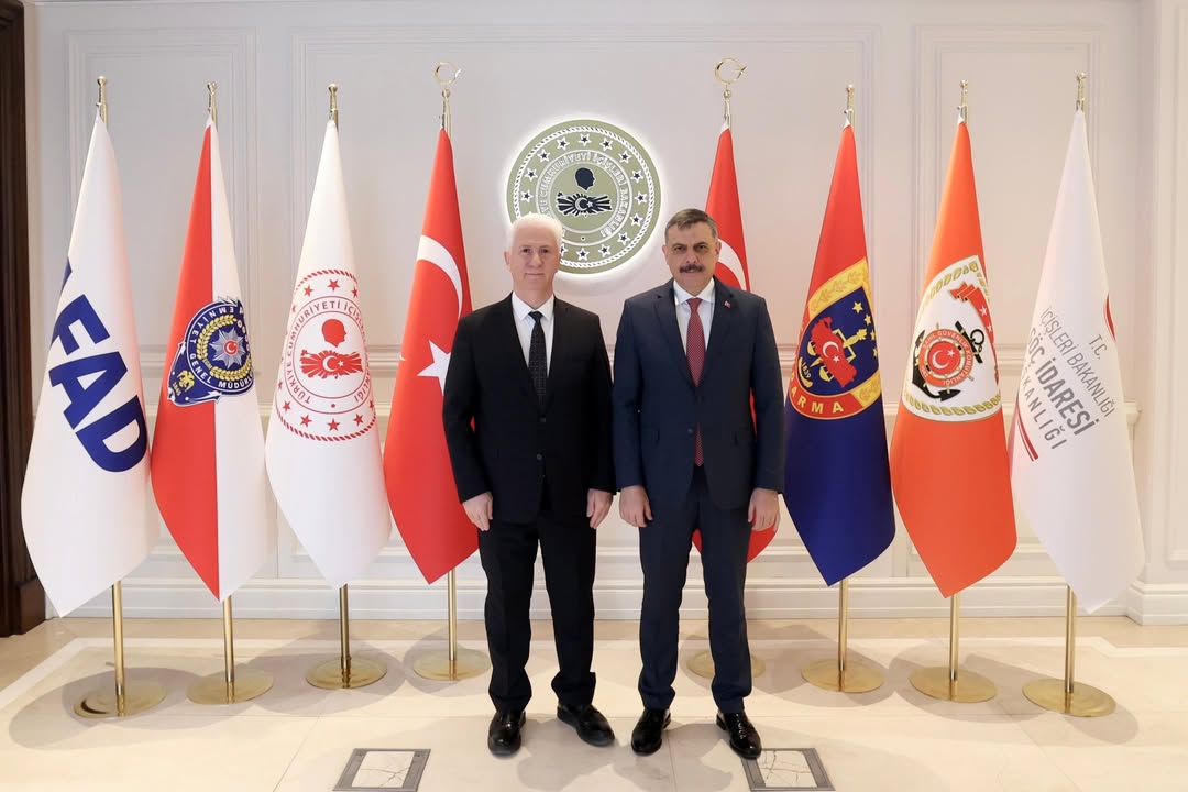 Anayasa Mahkemesi Başkanvekili Hasan Tahsin Gökcan İçişleri Bakanı Mustafa Çiftçi'yi Ziyaret Etti