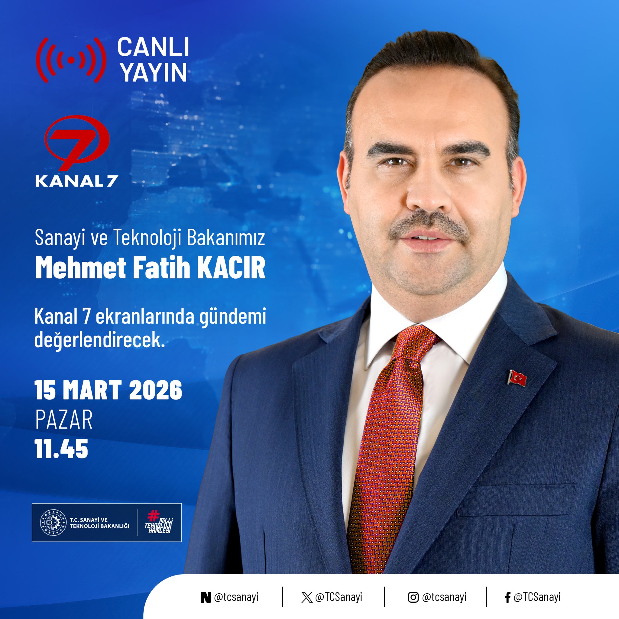 Bakan Canlı Yayında Gündemi Değerlendirecek