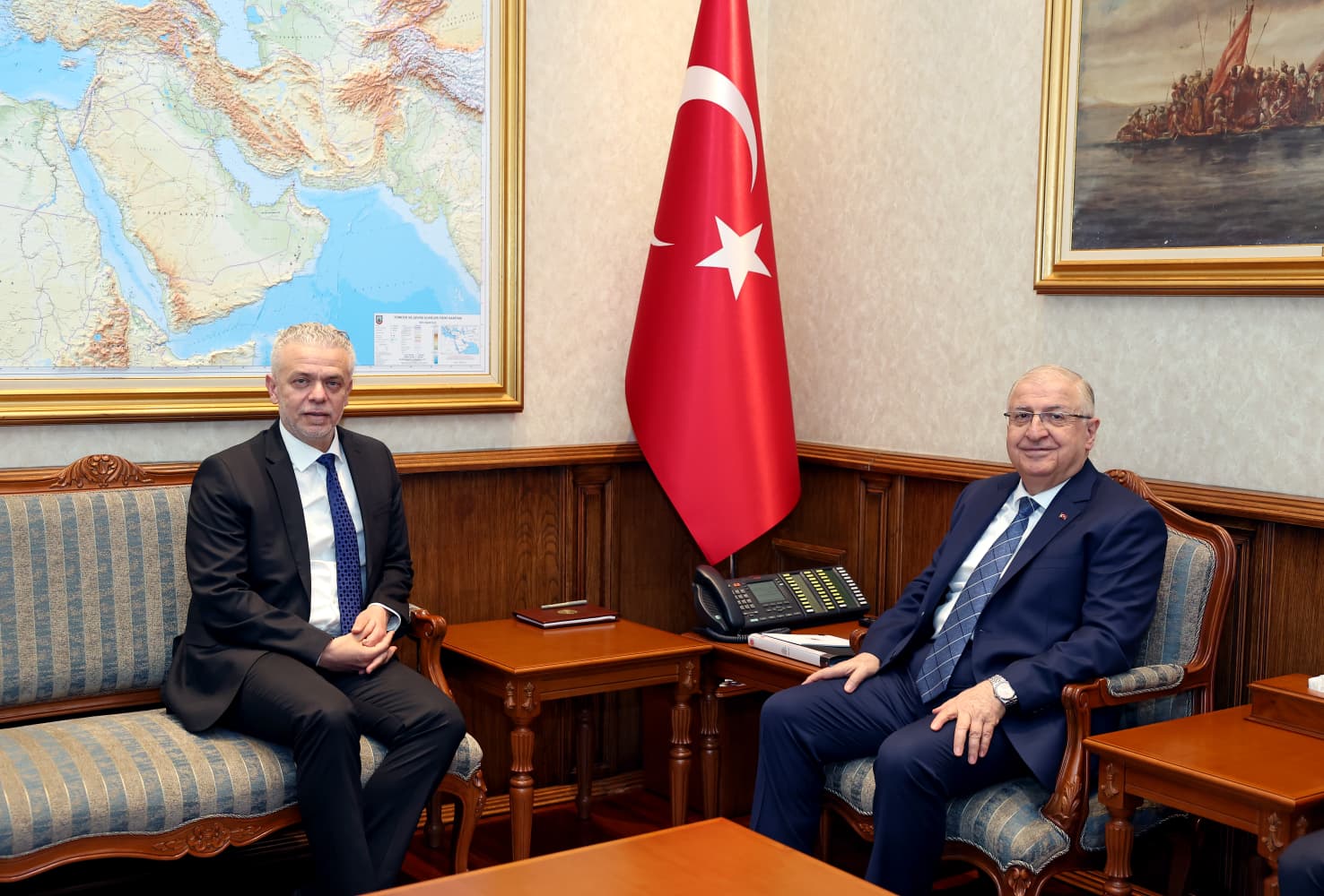 Bakan Güler, Korukoğlu'nu kabul etti