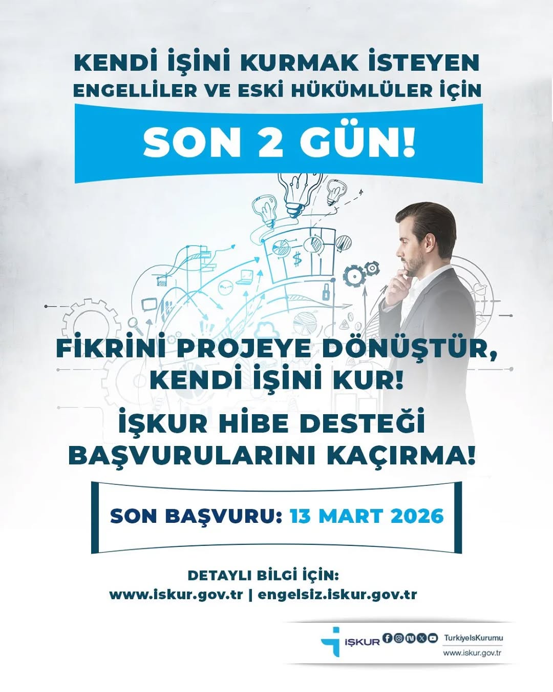 Engelli ve Eski Hükümlü Vatandaşlara Hibe Desteği Başvuruları Devam Ediyor