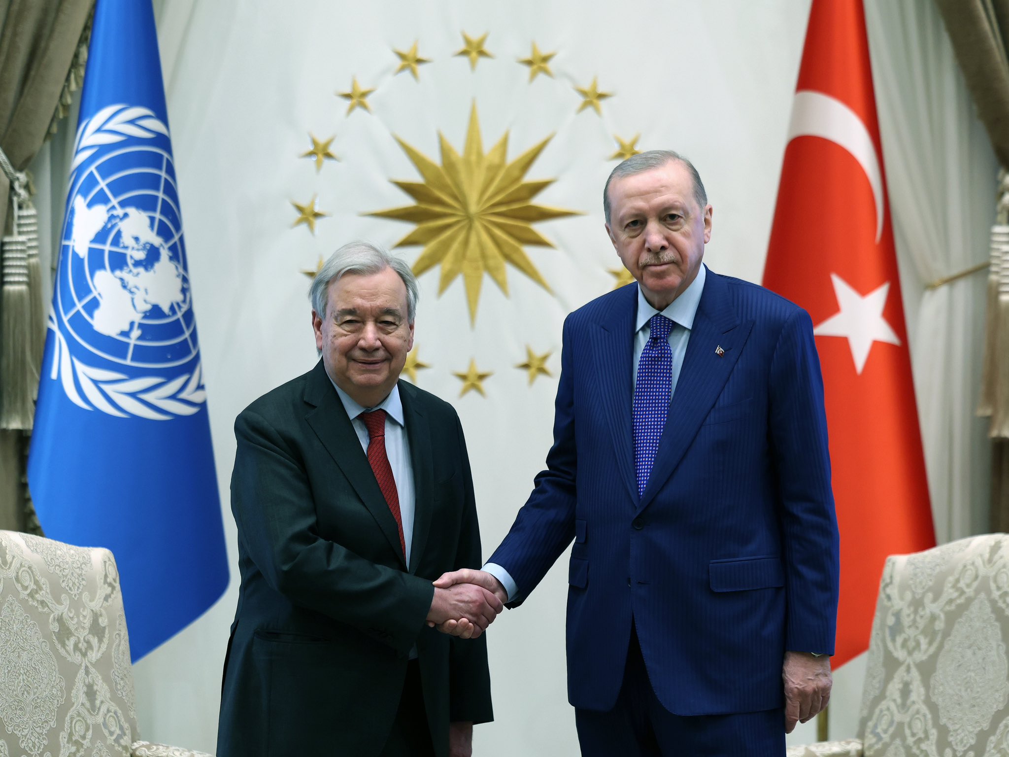 Erdoğan, Guterres ile Görüştü