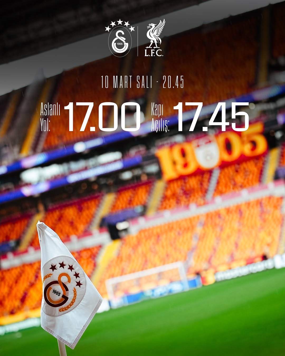 Galatasaray-Liverpool Maçı İçin Stadyum Bilgileri Belli Oldu