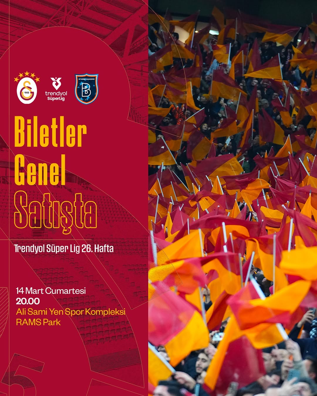 Galatasaray Spor Kulübü 26. Haftada 50.000 Taraftarını Rams Park'ta Bekliyor