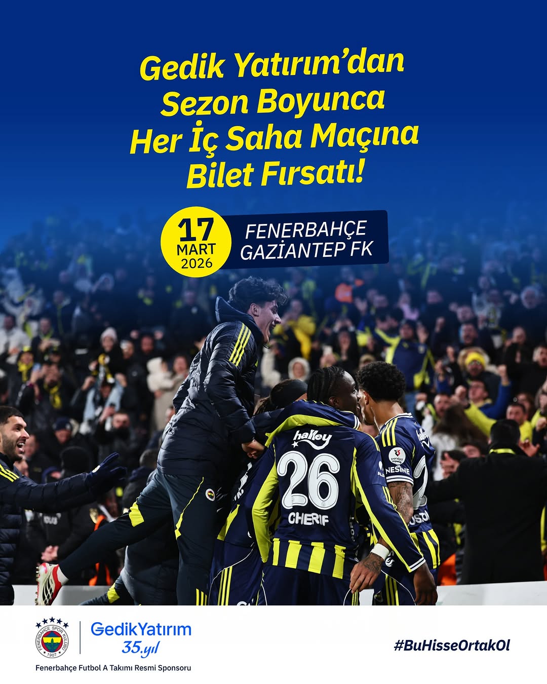 Gedik Yatırım'dan Gaziantep FK Maçı Tribün İzleme Fırsatı!