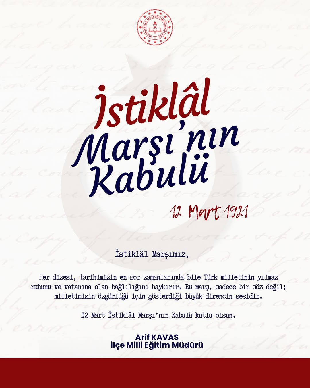 İhsaniye İlçe Milli Eğitim Müdürlüğü'nün Duyurusu