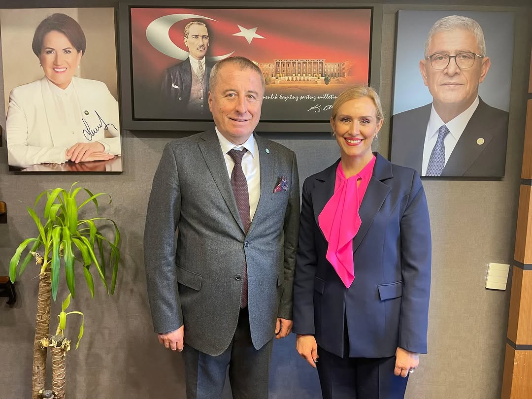 İYİ Parti Milletvekili Hakan Şeref Olgun, Prof. Dr. İpek Özkal'ı TBMM'de Ağırladı