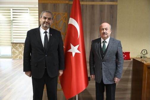 Rektörümüz Prof. Dr. Adem Aslan, Uşak Üniversitesi Rektörü Prof. Dr. Ahmet Demir’e Hayırlı Olsun Ziyaretinde