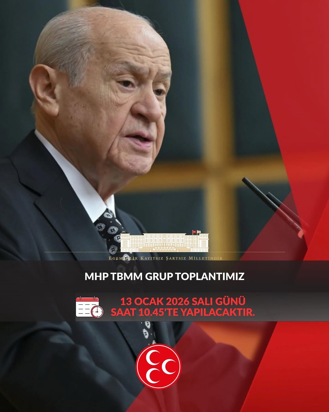 MHP TBMM Grup Toplantısı 13 Ocak 2026'da Yapılacak