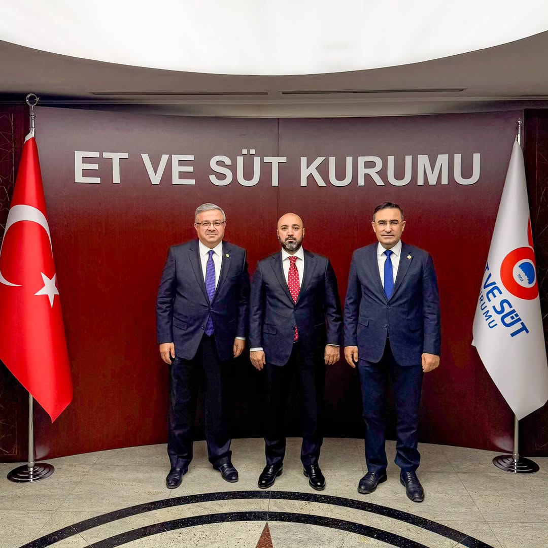 Ak Parti Afyonkarahisar Milletvekili Hasan Arslan'dan Et ve Süt Kurumu Yönetim Kurulu Başkanı Mücahit Taylan Ziyareti