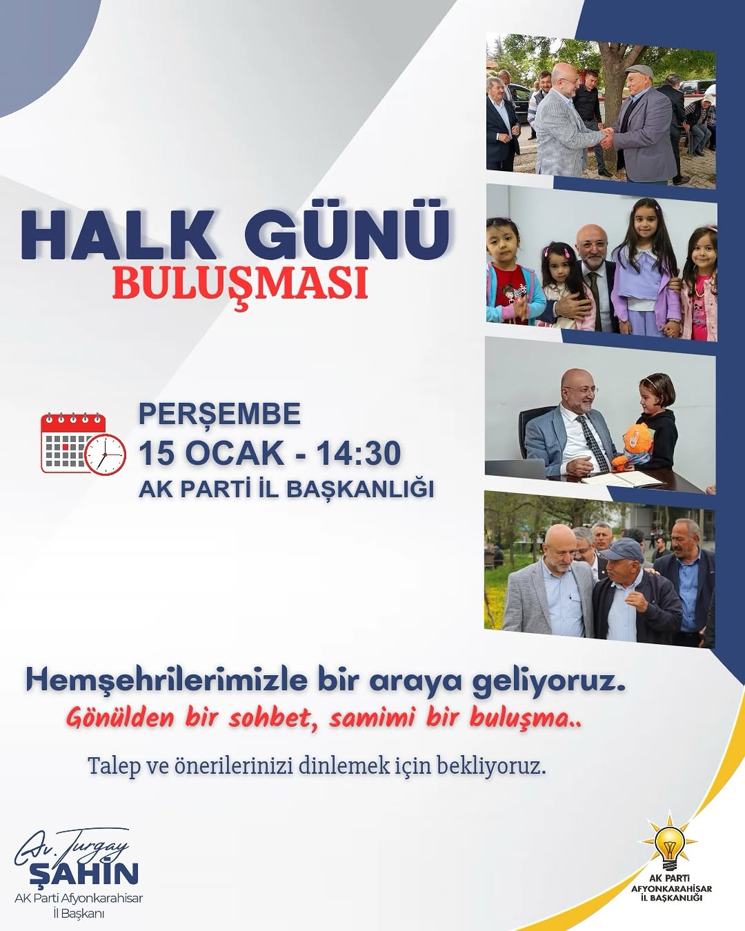 AK Parti Afyonkarahisar İl Başkanlığı Hemşehrileriyle Buluşuyor