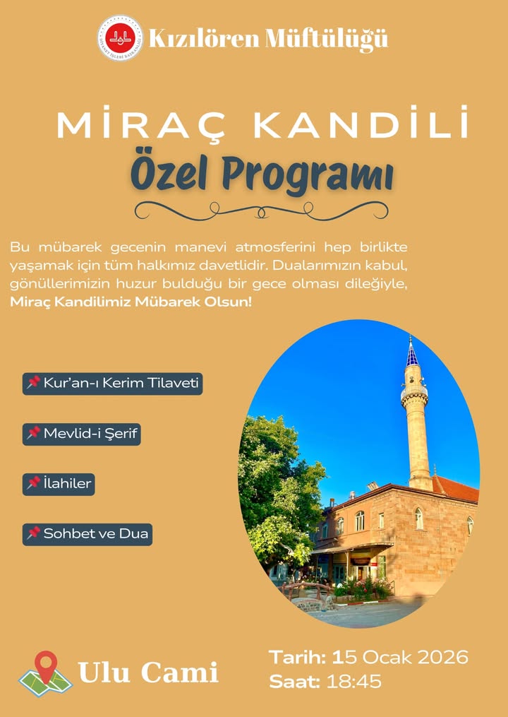 Kızılören Müftülüğü'nden Bir Paylaşım