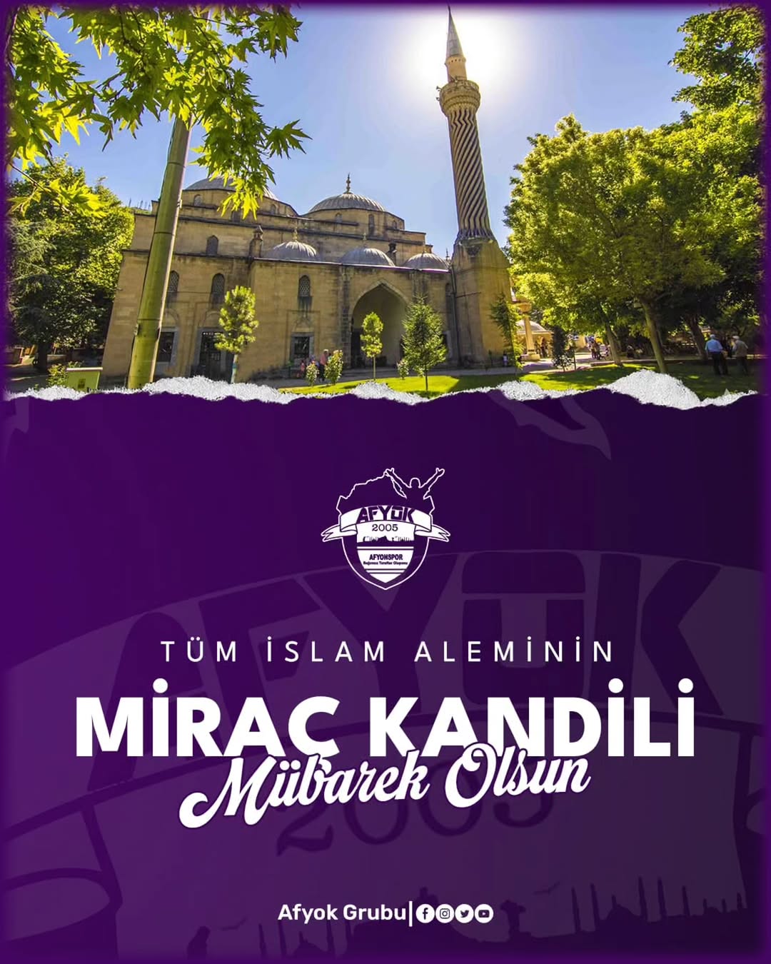 Tüm İslam Aleminin ve Türk Milletinin Miraç Kandili Kutlamaları
