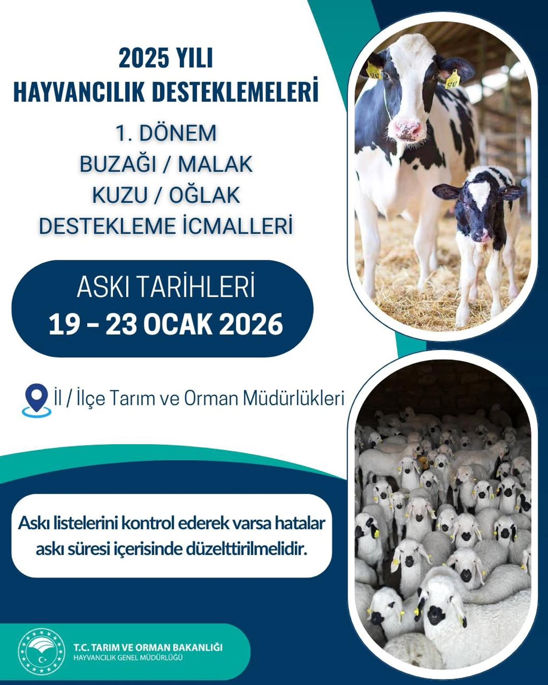 Afyonkarahisar İl Tarım ve Orman Müdürlüğü'nden Destekleme İcmalleri Açıklaması