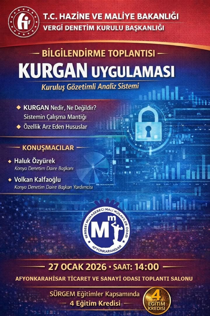 Afyonkarahisar Ticaret Odası'ndan KURGAN Uygulaması Eğitimi Duyurusu