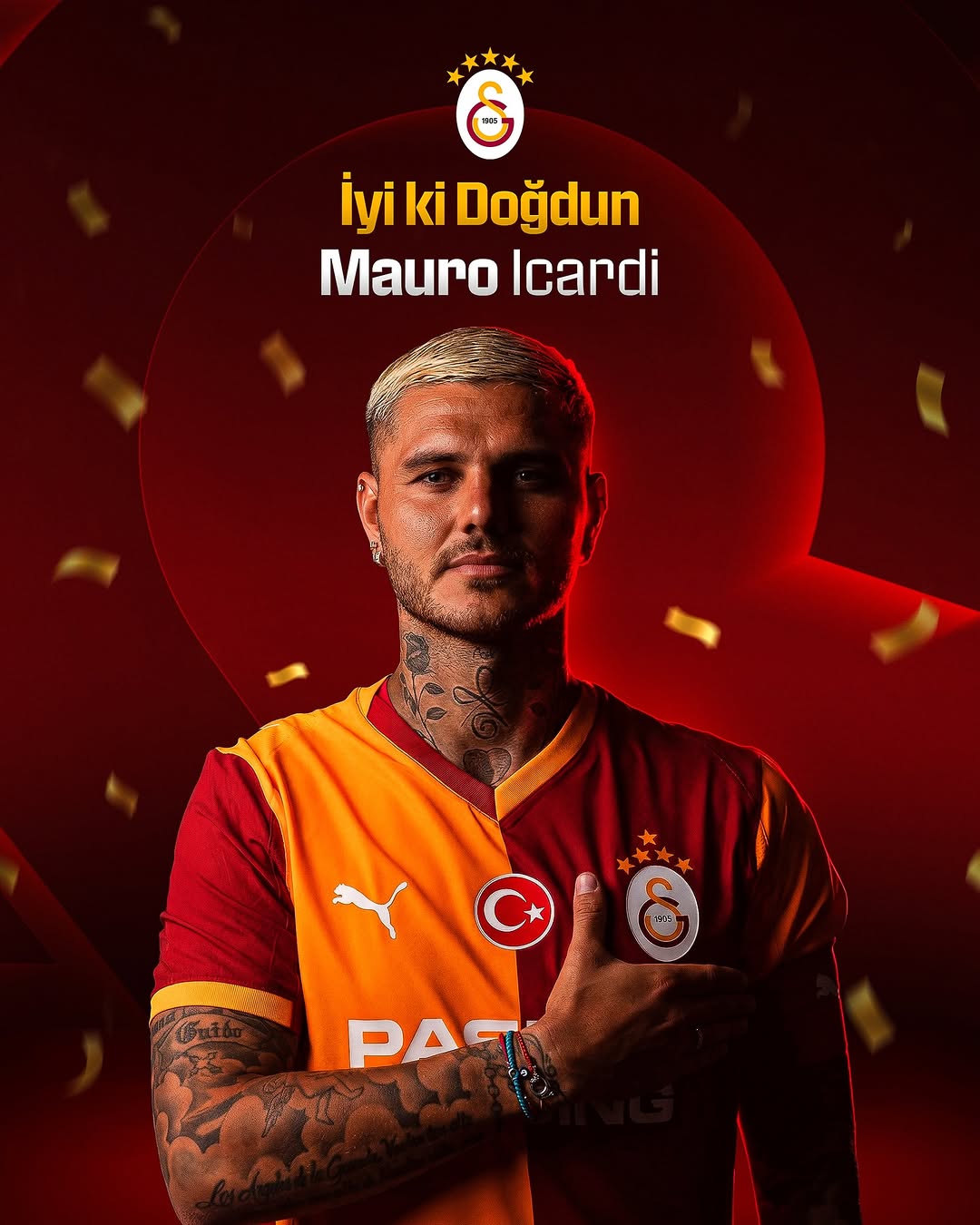 Galatasaray Spor Kulübü Mauro Icardi için Doğum Günü Kutlaması Yaptı