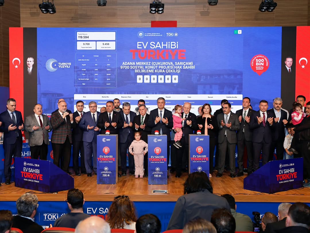 AK Parti Milletvekili Hasan Arslan Adana'da Konut Projesi Kura Çekimine Katıldı