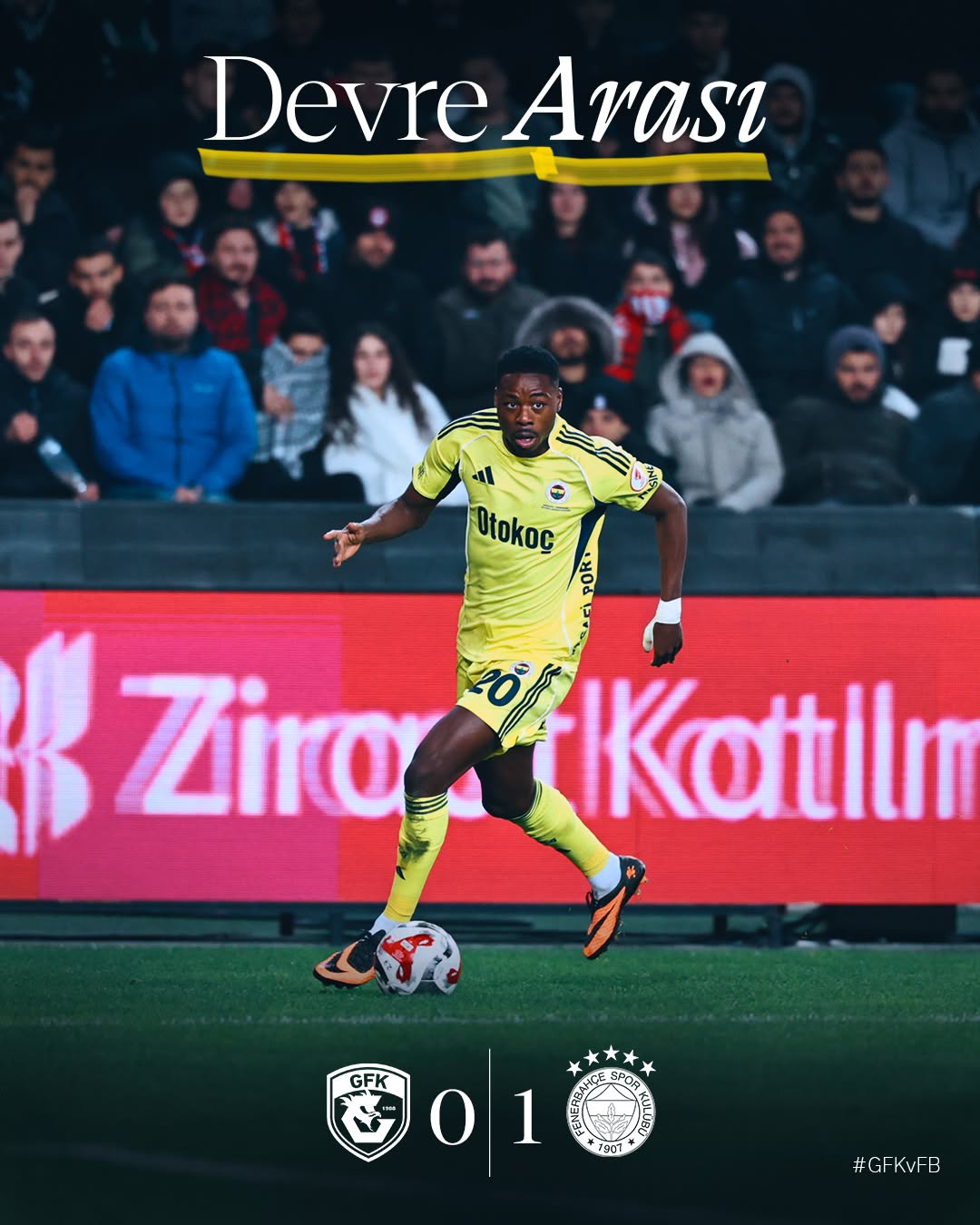 Fenerbahçe, Ziraat Türkiye Kupası'nda Gaziantep FK'yı 1-0 mağlup etti