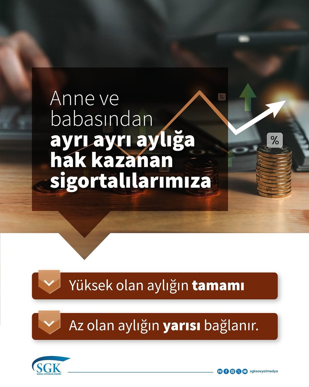 5510 Sayılı Kanun Kapsamında Anne ve Babasından Ayrı Ayrı Aylığa Hak Kazanan Sigortalılara Özel Düzenleme