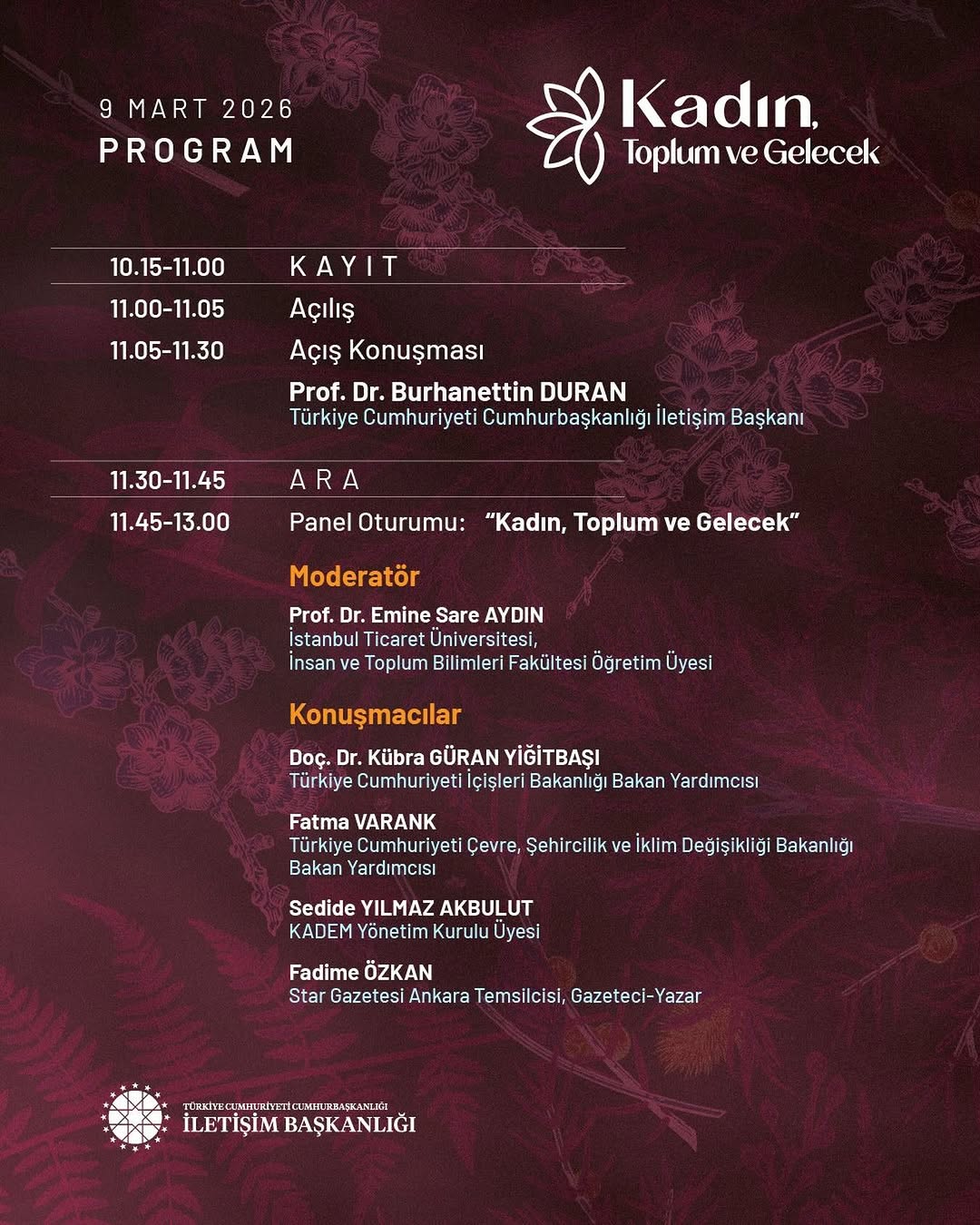 Afyonkarahisar Valisi Doç. Dr. Kübra Güran Yiğitbaşı 'Kadın, Toplum ve Gelecek Paneli'ne Katılacak