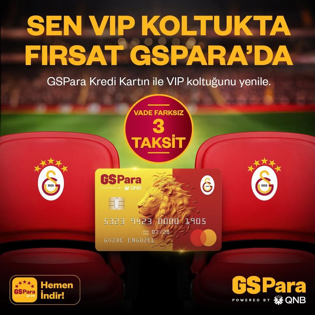 Galatasaray'dan VIP Koltuk Fırsatı! GSPara ile Yerini Ayırt
