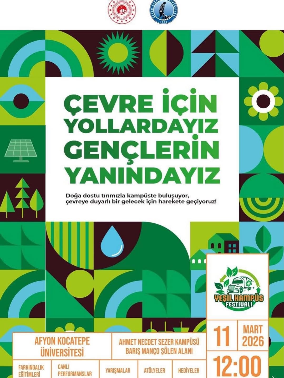 Afyon Kocatepe Üniversitesi Çevre İçin Yollardayız Etkinliği