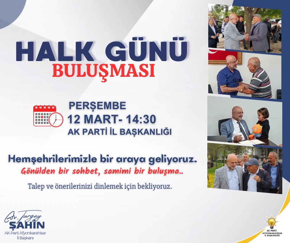 AK Parti Afyonkarahisar İl Başkanlığı Hemşehrileriyle Buluşuyor