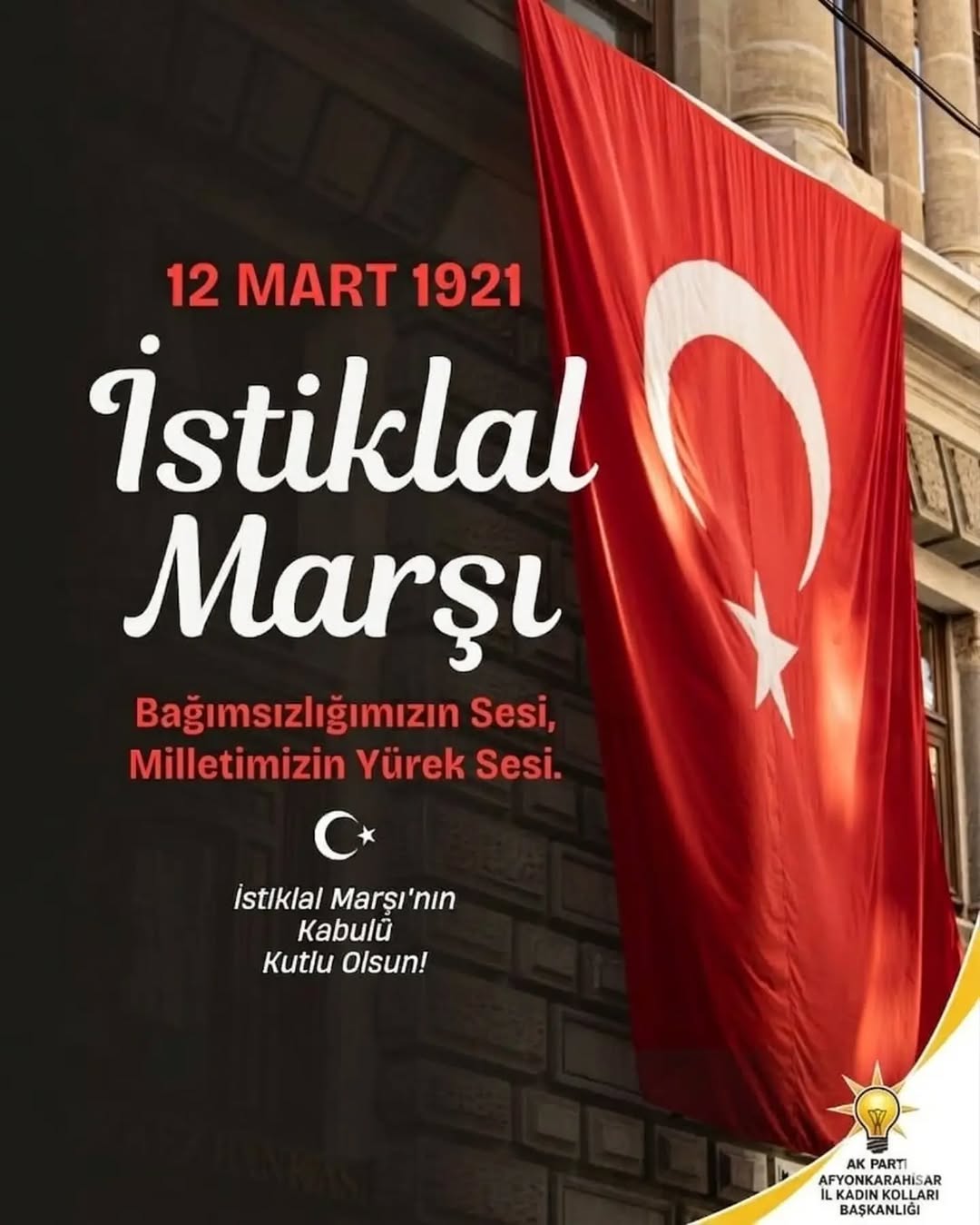 12 Mart 1921 İstiklal Marşı'nın Kabul Edilmesi
