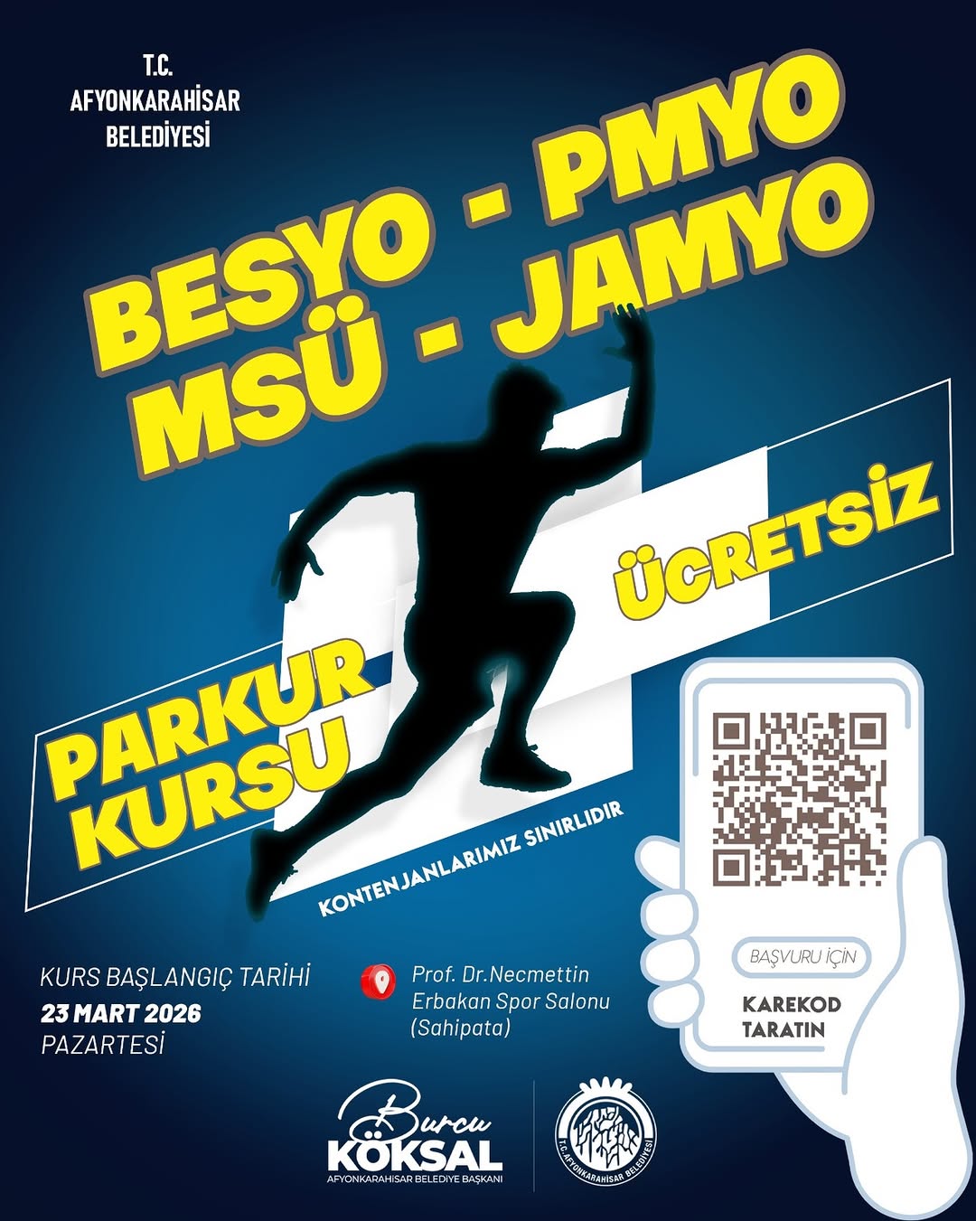 T.C. Afyonkarahisar Belediyesi Polislik ve Askeri Okullara Hazırlık Kursları Düzenliyor