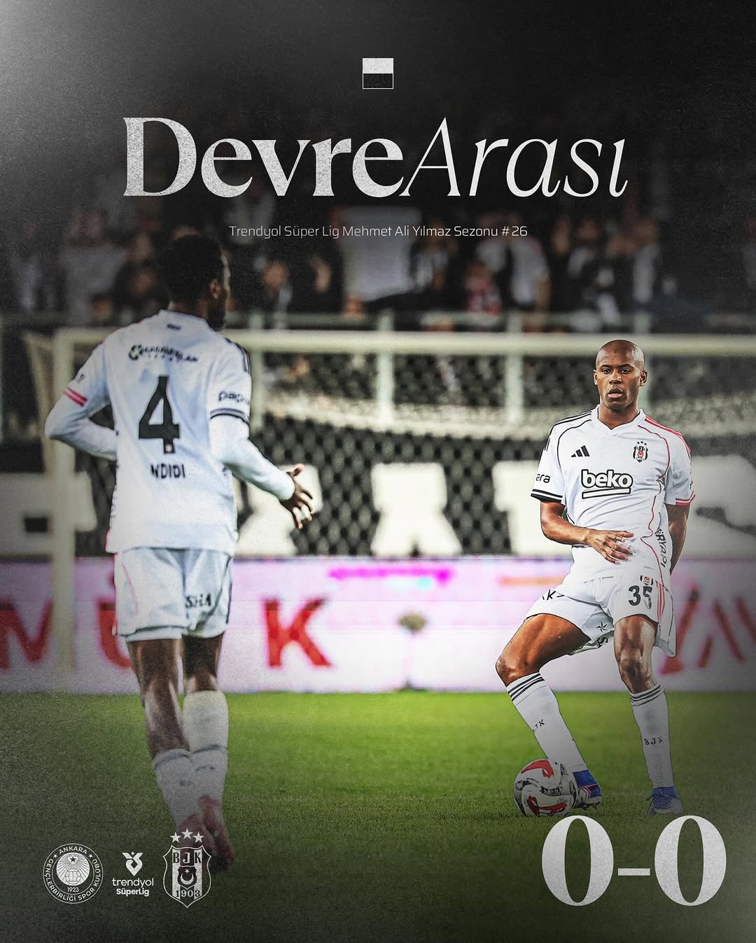 Beşiktaş, Gençlerbirliği ile Berabere Kaldı - Süper Lig Maçı İlk Yarı Sonucu