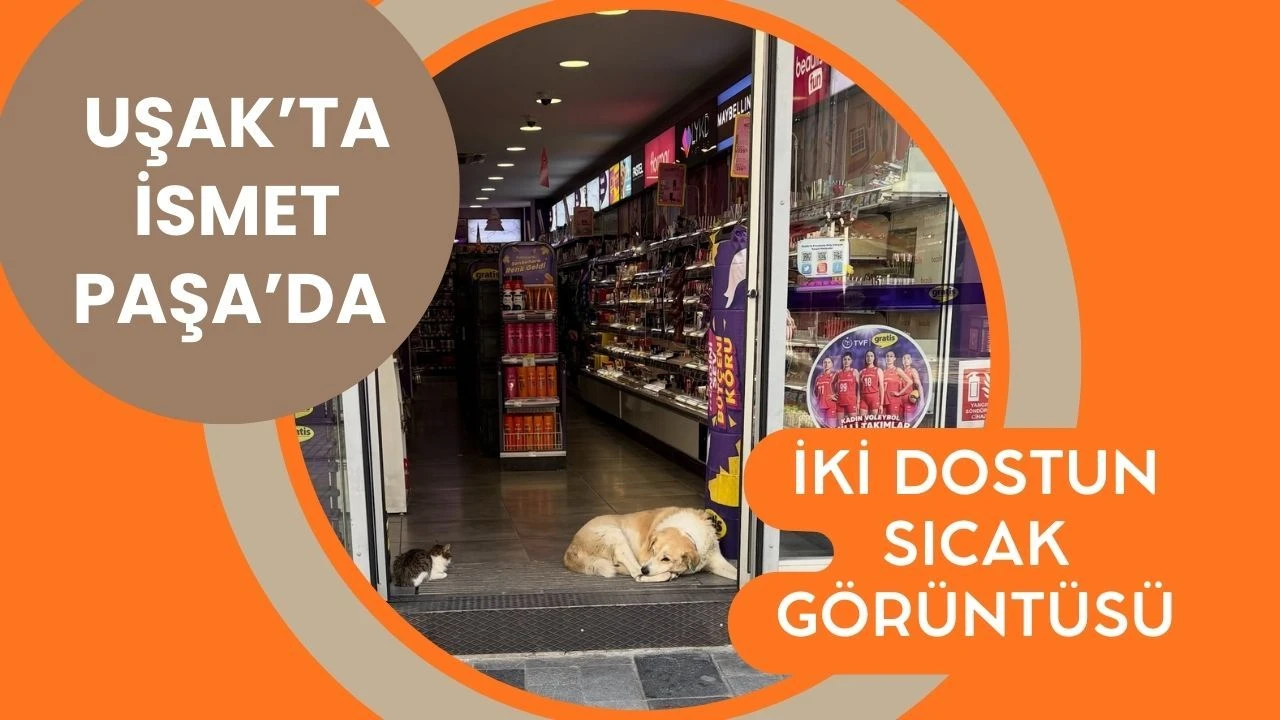 Uşak’ta İsmet Paşa’da İki Dostun Sıcak Görüntüsü