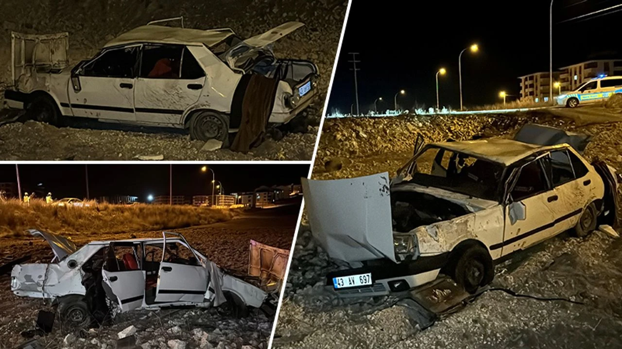Kütahya'da OSB yolunda otomobil takla attı, sürücü yaralı