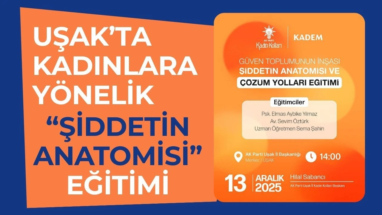 Uşak’ta Kadınlara Yönelik “Şiddetin Anatomisi” Eğitimi