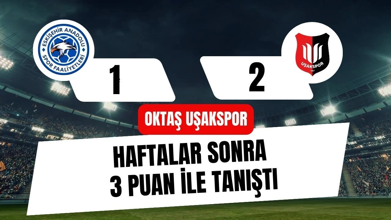 Oktaş Uşakspor Haftalar Sonra 3 Puanla Tanıştı