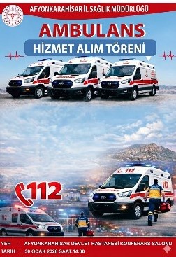 Yeni Ambulansların Anahtar Teslim Töreni Gerçekleştirilecek - 1