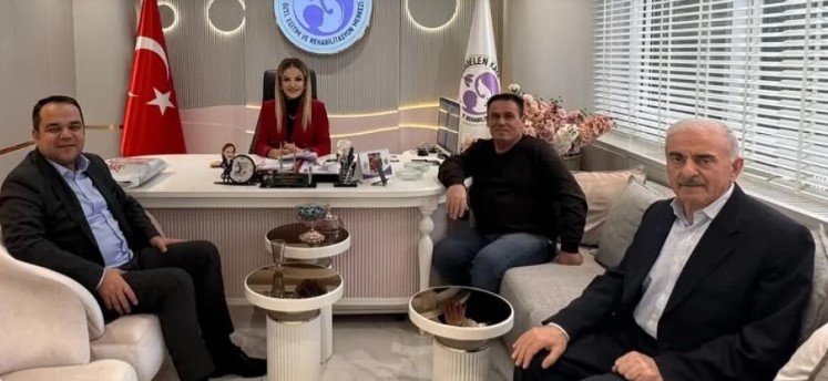 Önder Artuk ve İbrahim Çakal'ı, kurumun kurucusu Hatice Kaya ve eşi Halil Kaya misafir etti. - 1