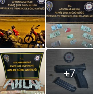 Afyonkarahisar’da 42 Aranan Şahıs Yakalandı: Silah, Uyuşturucu ve Kumar Operasyonları - 1