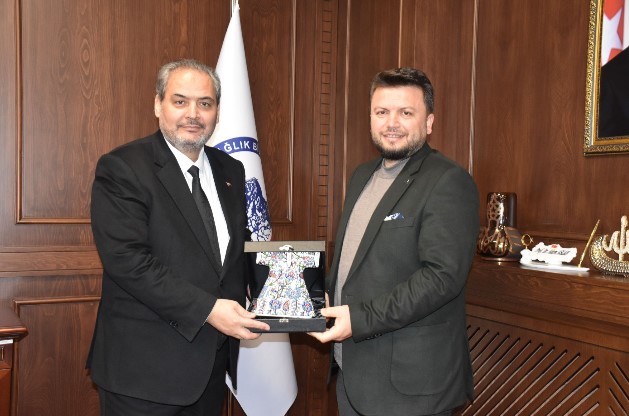 TÜRSAB Dumlupınar BTK Başkanı Bilal Şenel 'den Sağlık Bilimleri Üniversitesi’ne ziyaret. - 1