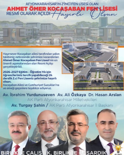 Afyonkarahisar’da eğitim yatırımlarına bir yenisi daha ekleniyor - 1