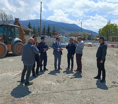 Kaymakam Türker Emniyet Binasında İncelemelerde Bulundu