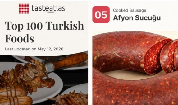 Afyon Sucuğu Türkiye’nin En İyi Lezzetleri Listesinde Dereceye Girdi.
